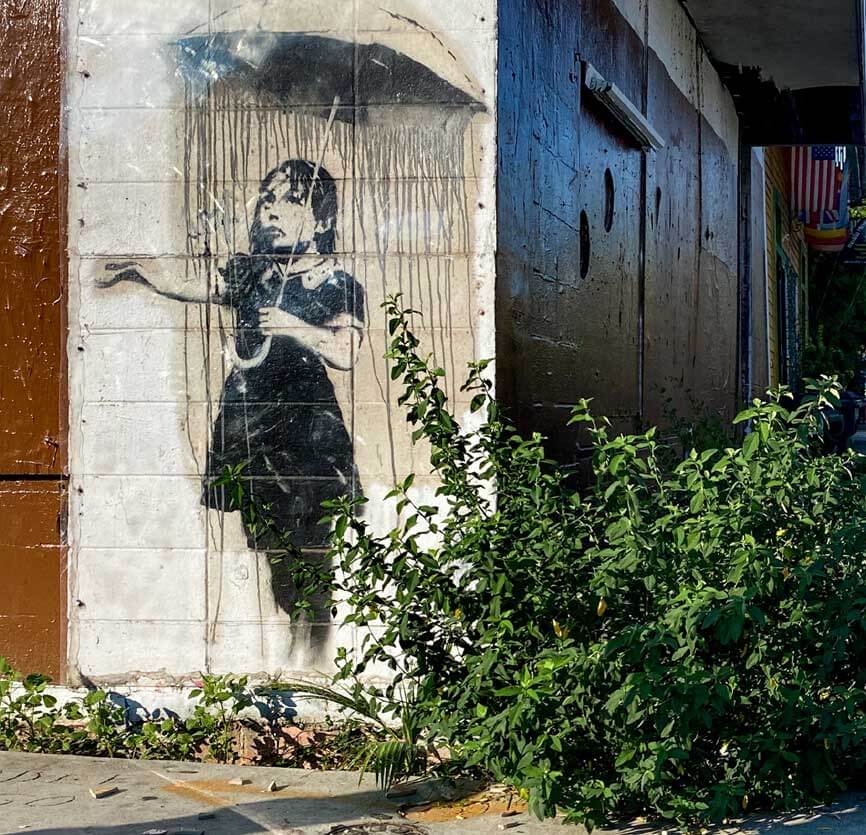 Banksy’s Rain Girl Banksy’s Rain Girl